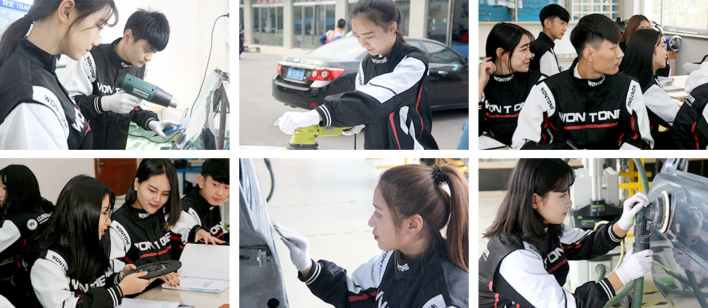 山东万通汽车学院汽车美容装潢精英班